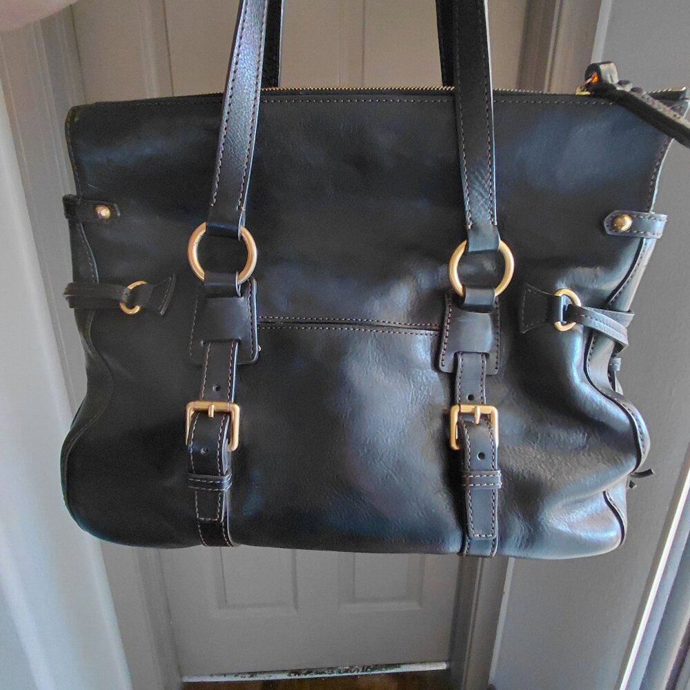 Dooney & Bourke Leather Florentine Satchel - Picture 3 of 9